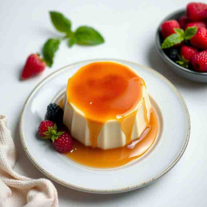 Creamy Creme Caramel Dish - Easy Egg Pudding Recipe
